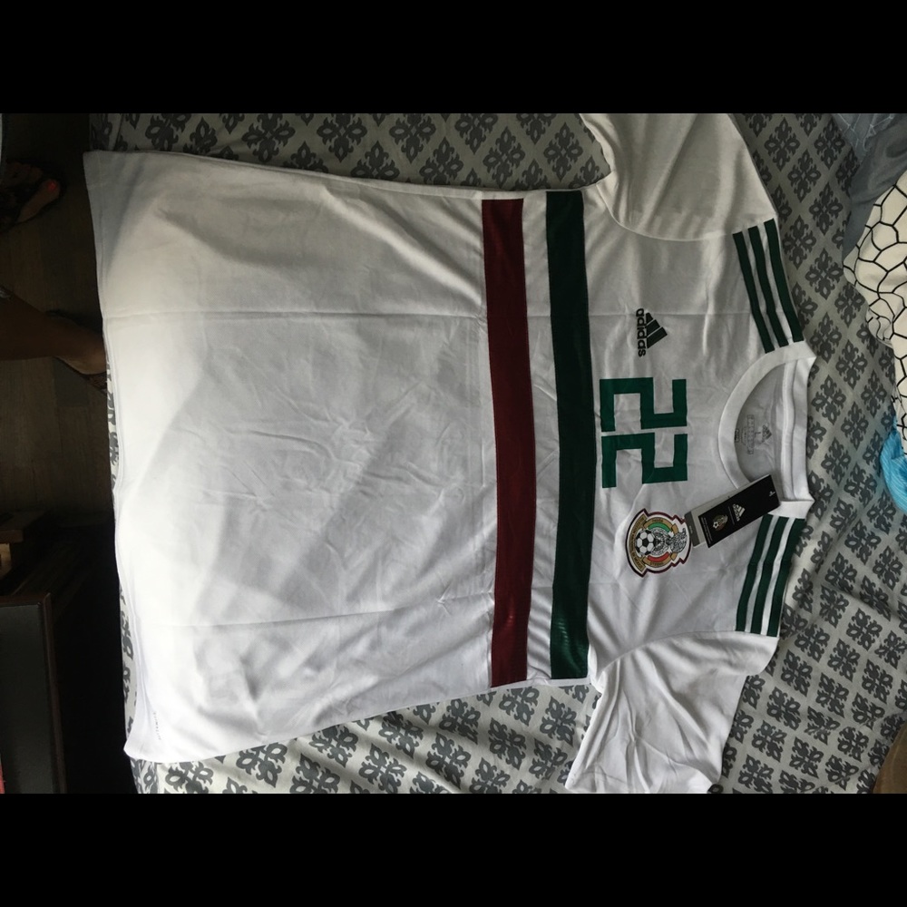 Mexico white jersey #22 LOZANO Fan version